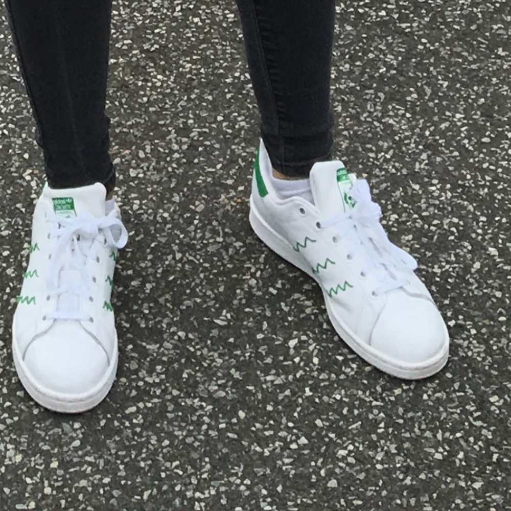 Rare Adidas White/Green Stan smith sneakers